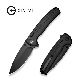 Nóż składany Civivi Sentinel Strike II Black Aluminium/Black FRN, Black Stonewashed Nitro-V (C22025D-1)