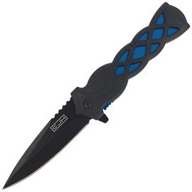 Nóż składany Herbertz CJH Black/Blue ABS, Black Blade 420 (44008)