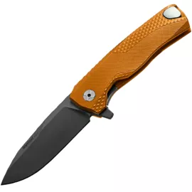 Nóż składany LionSteel ROK Orange Aluminium, Black M390 by Molletta (ROK A OB)