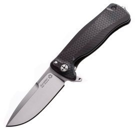 Nóż składany LionSteel SR22A Black Aluminum, Satin Sleipner by Molletta (SR22A BS)