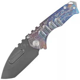 Nóż składany Medford Praetorian Genesis T Tanto Flamed Titanium, Std HW/Clip, Black DLC S45VN by Greg Medford (MK0294PT-03A2-TSCS-BN)