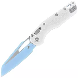 Nóż składany Microtech MSI S/E White Tri-Grip Polymer, Sky Blue M390MK by Tony Marfione (210T-1PMCWH-Y7)