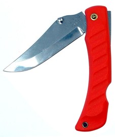 Nóż składany Mikov Crocodile Clip Point Red ABS, Mirror (243-NH-1/C RED)