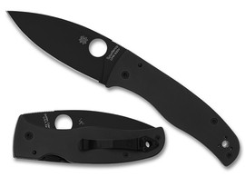 Nóż składany Spyderco Bodacious Black G10, Black DLC CPM S30V by Sal Glesser (C263GPBK)