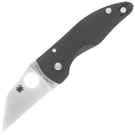 Nóż składany Spyderco MicroJimbo Black G10, Satin CPM S30V Plain by Michael Janich (C264GP)