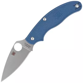 Nóż składany Spyderco UK Penknife Cobalt Blue FRN, Satin Plain CPM SPY27 by Sal Glesser (C94PCBL)