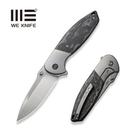 Nóż składany WE Knife Nitro OG Gray Titanium/Marble Carbon Fiber, Hand Rubbed Satin CPM 20CV by Peter Carey (WE23035-1)
