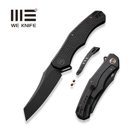 Nóż składany WE Knife RekkeR Black Titanium, Black Stonewashed CPM 20CV by Kyle Lamb (WE22010G-1)