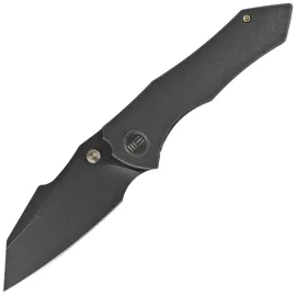 Nóż składany We Knife High-Fin Black Titanium, Black Stonewashed CPM 20CV by Gavko Knives (WE22005-1)