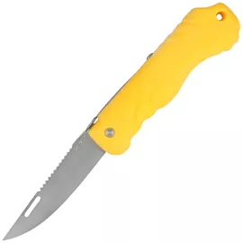 Nóż składany pływający MAC P01 Yellow PP, Satin W 1.4028 (MC P01.Y)