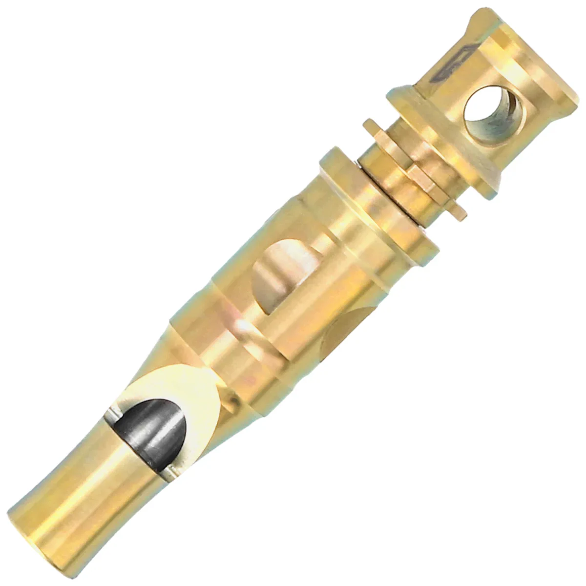 Gwizdek sygnalizacyjny Bestech Whistle Gold Titanium z łańcuszkiem (BM02C)