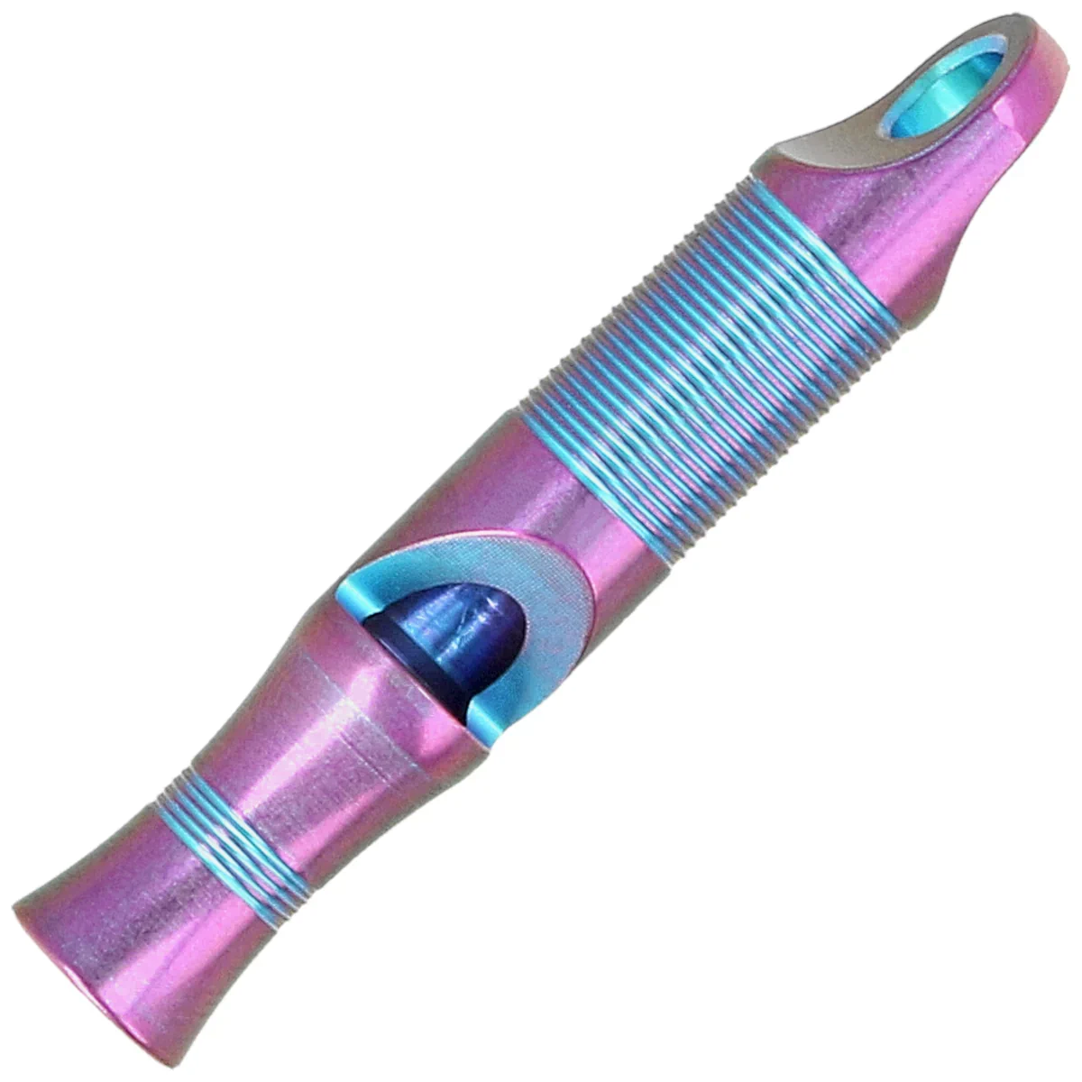 Gwizdek sygnalizacyjny We Knife Purple Titanium z linką Paracord (A-05AP)