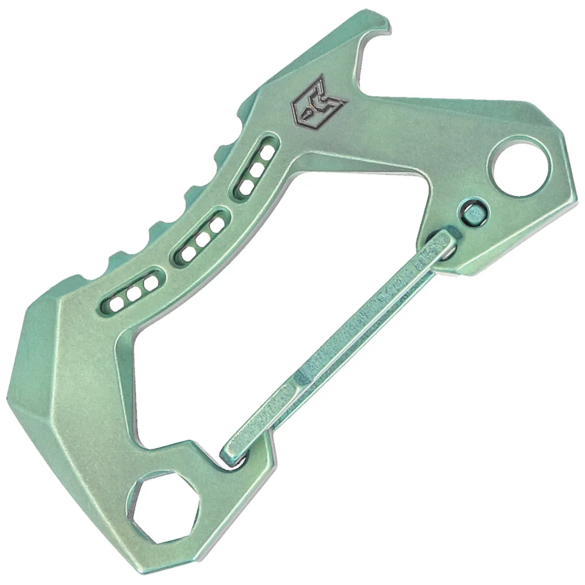 Karabińczyk Bestech Carabiner Green Titanium by Makar (BM15C)