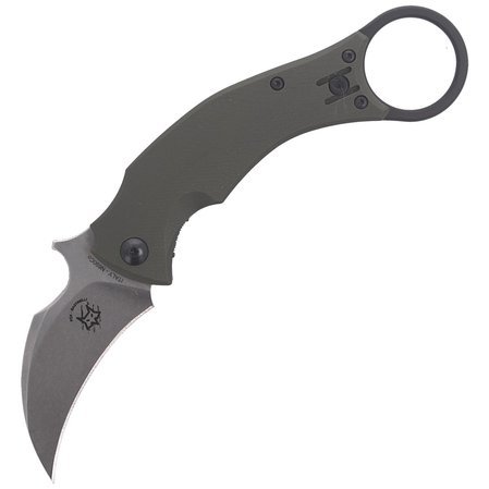 Nóż FOX Karambit Black Bird by Bastinelli G10 OD Green, Stone Washed (FX-591 ODSW)