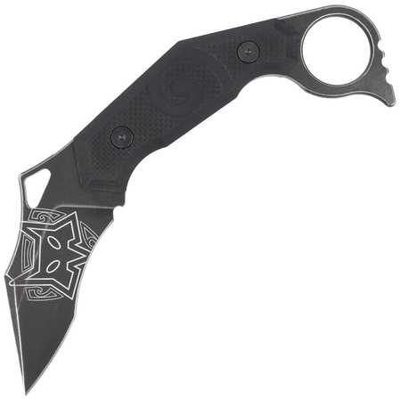 Nóż FOX Moa Karambit Black G10, Black Idroglider N690Co by Jared Wihongi (FX-651)