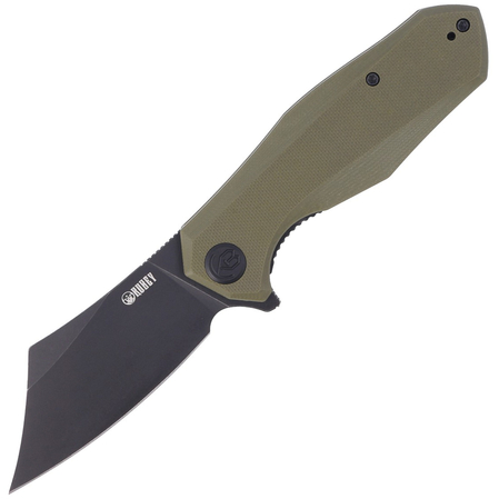 Nóż Kubey Knife Echo, Green G10, Black Stonewashed D2 (KU329B)