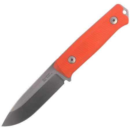 Nóż LionSteel Bushcraft G10 Orange, Stone Washed (B40 GOR)