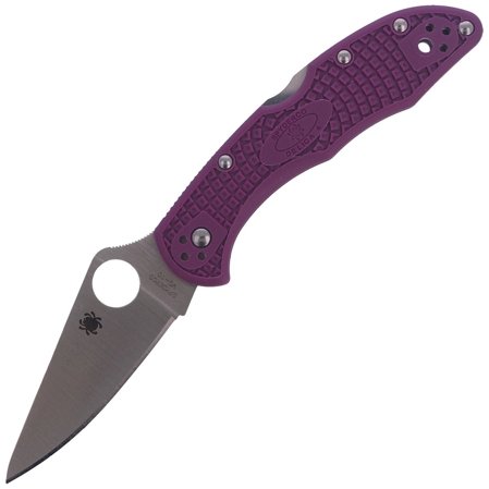 Nóż Spyderco Delica 4 FRN Purple Flat Ground Plain (C11FPPR)