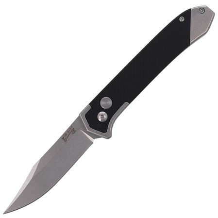 Nóż automatyczny Herbertz Selektion Black G10/Steel, Stonewashed 440A (53040)