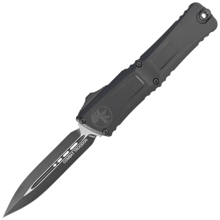 Nóż automatyczny OTF Microtech Combat Troodon D/E Gen III Black Aluminium, Tactical M390MK by Tony Marfione (1142-1T)