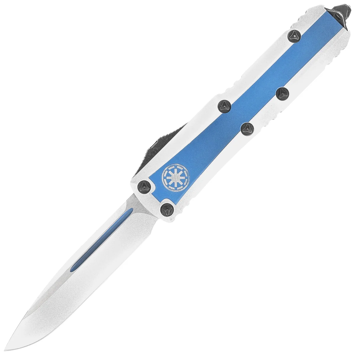 Nóż automatyczny OTF Microtech UTX-85 S/E Clone Trooper Signature Blue/White Aluminium, White M390 (231-1CO)