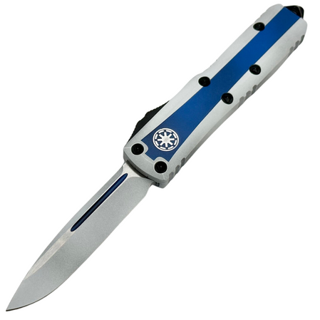 Nóż automatyczny OTF Microtech UTX-85 S/E Clone Trooper Signature Blue/White Aluminium, White M390 by Tony Marfione (231-1CO)