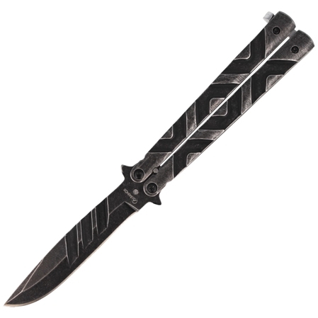 Nóż motylek Martinez Albainox Balisong Stone, Gray Stonewashed (02105)