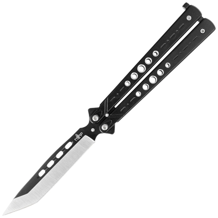 Nóż motylkowy Third Decor Habitat Balisong Black Stainless Steel, Two-Tone 420 (K2098)