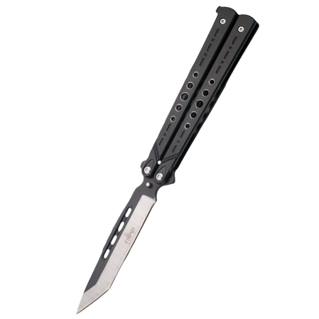 Nóż motylkowy Third Decor Habitat Balisong Black Stainless Steel, Two-Tone 420 (K2098)