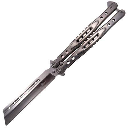 Nóż motylkowy Third Decor Habitat Balisong Chrome Stainless Steel, Chrome 420 (K2823)