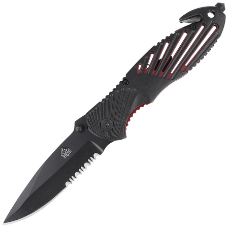 Nóż ratowniczy Puma Solingen Black Aluminium, Black Blade (319911)