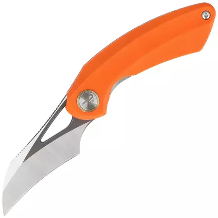 Nóż składany Bestech Bihai Orange G10, Grey DLC Stonewash / Satin 14C28N by Ostap Hel (BG53B-2)