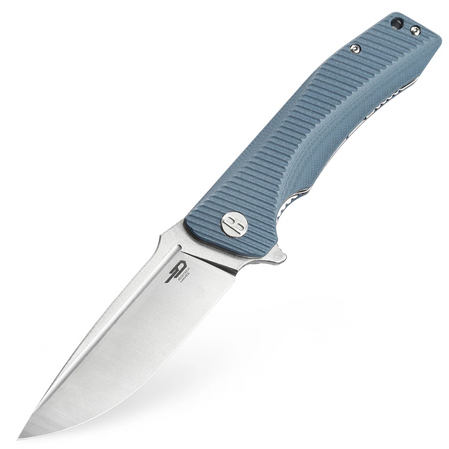 Nóż składany Bestech Mako Grey G10, Stonewashed/Satin K110 (BG27C)