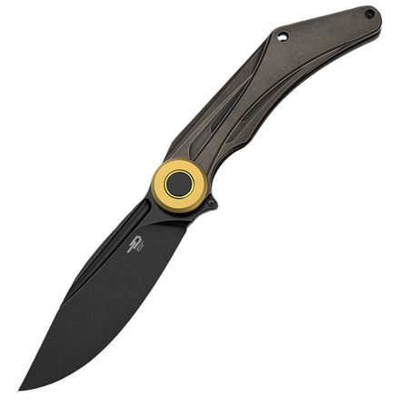 Nóż składany Bestech Seraph Black/Bronze Titanium, Black Stonewashed M390 by Kombou (BT2403E)