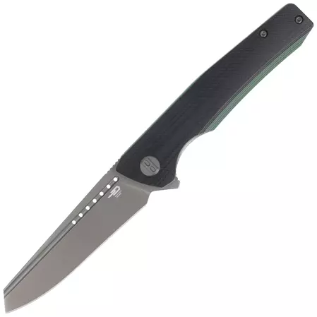 Nóż składany Bestech Slyther Black / Green G10, Grey Titanized 14C28N (BG51D)