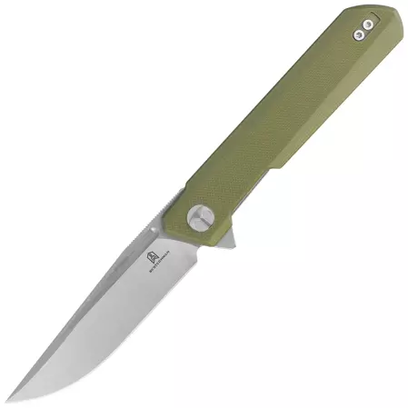 Nóż składany Bestechman Dundee OD Green G10, Stonewash  / Satin D2 by Ostap Hel (BMK01B)