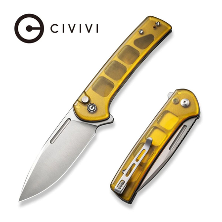 Nóż składany Civivi Conspirator Polished Ultem, Satin Nitro-V (C21006-5)