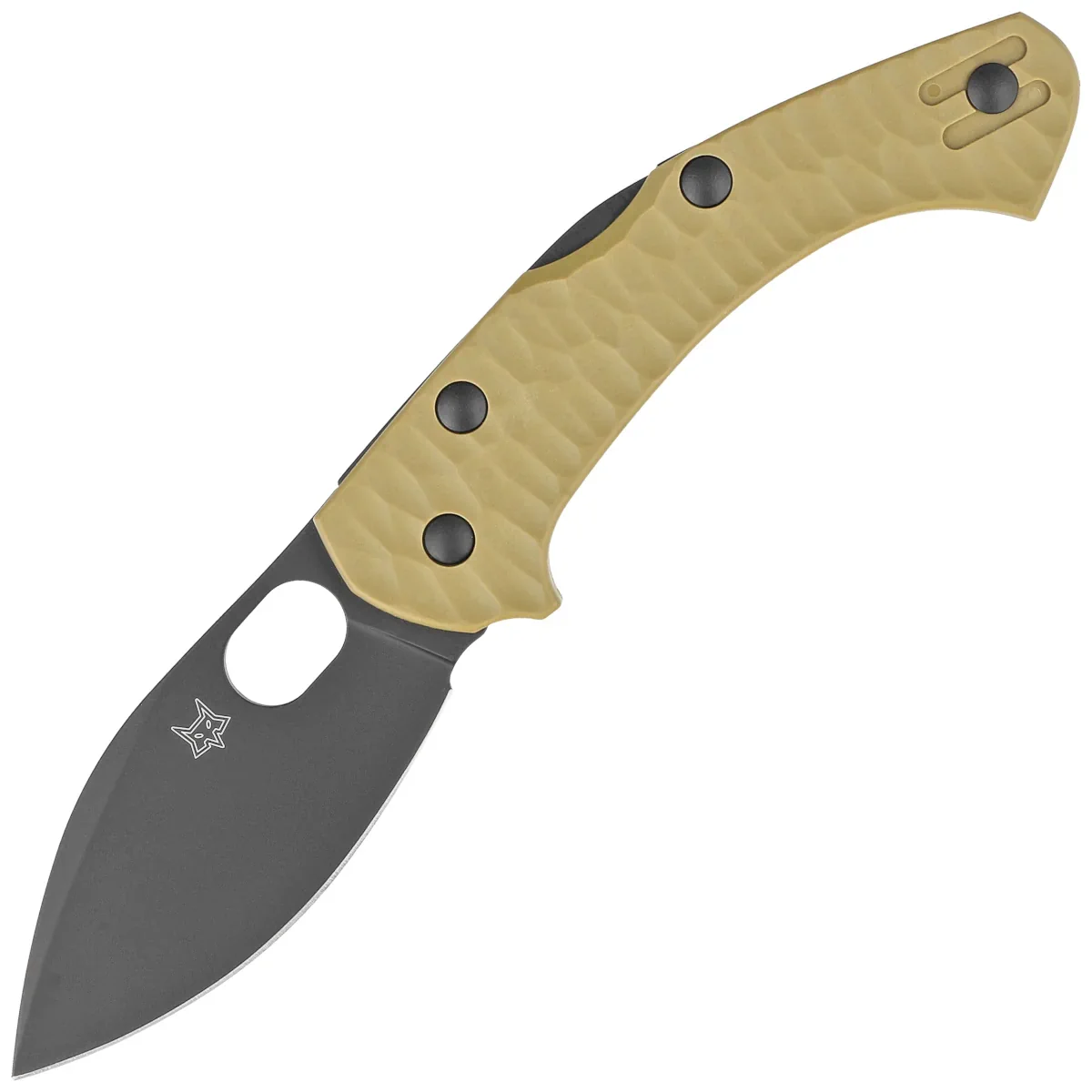 Nóż składany Fox Zero 2.0 Desert Warrior OD Green FRN, Black Top Shield Becut by Jens Ansø (FX-311 OD)