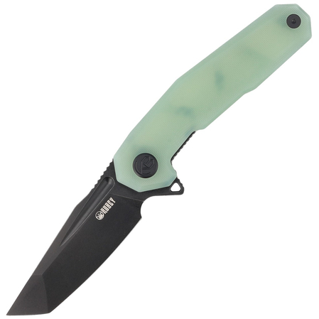 Nóż składany Kubey Carve Jade G10, Black Stonewashed AUS-10 (KB237F)