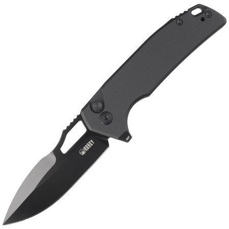 Nóż składany Kubey Knife RDF Black G10, Blackwash AUS-10 by HYDRA Design (KU316A)