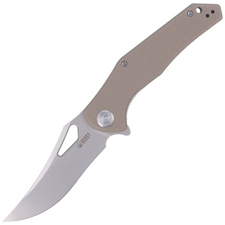 Nóż składany Kubey Phemius Tan G10, Bead Blasted D2 (KU149B)