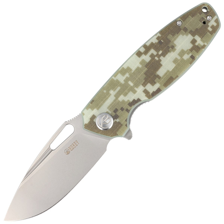 Nóż składany Kubey Tityus Camo G10, Bead Blasted D2 (KU322K)