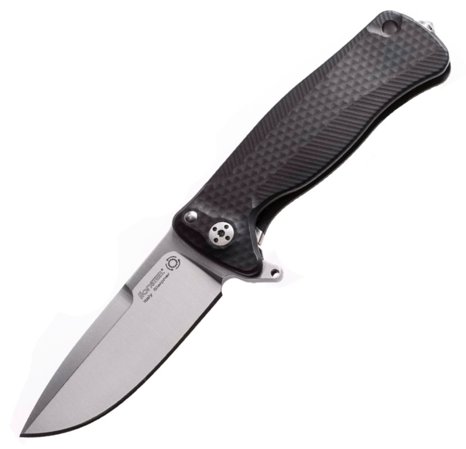 Nóż składany LionSteel SR22A Black Aluminum, Satin Sleipner by Molletta (SR22A BS)