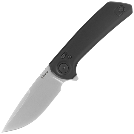 Nóż składany Reate PL-XF-A-2 Black Aluminium, Stonewashed Nitro-V