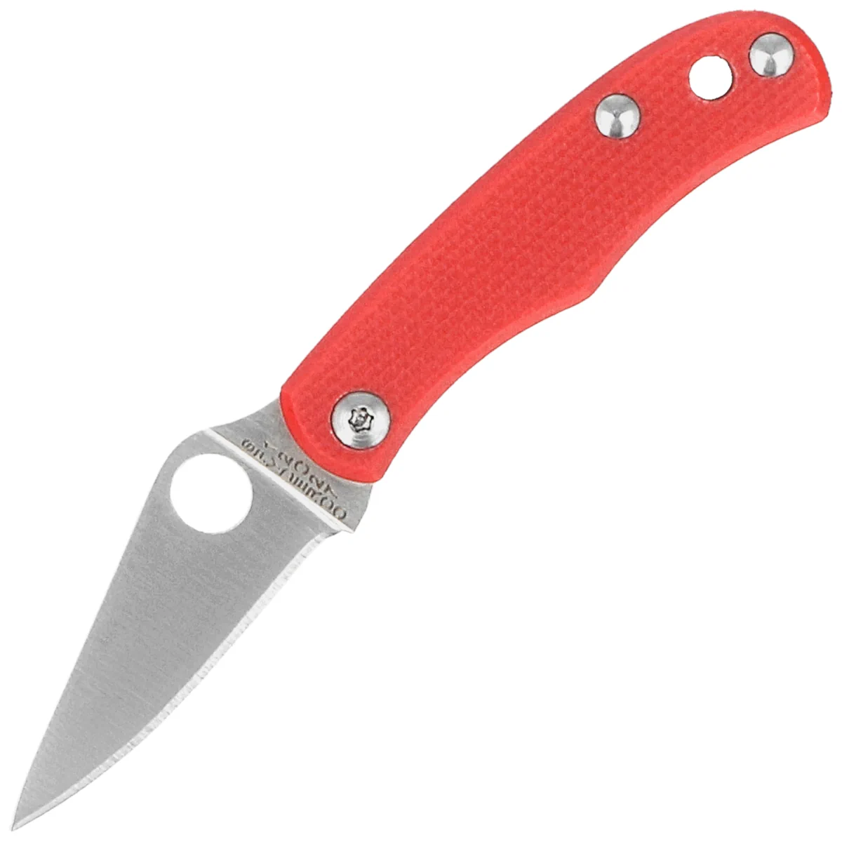 Nóż składany Spyderco Bug Red G10, Satin 12C27 (C133GRDP)