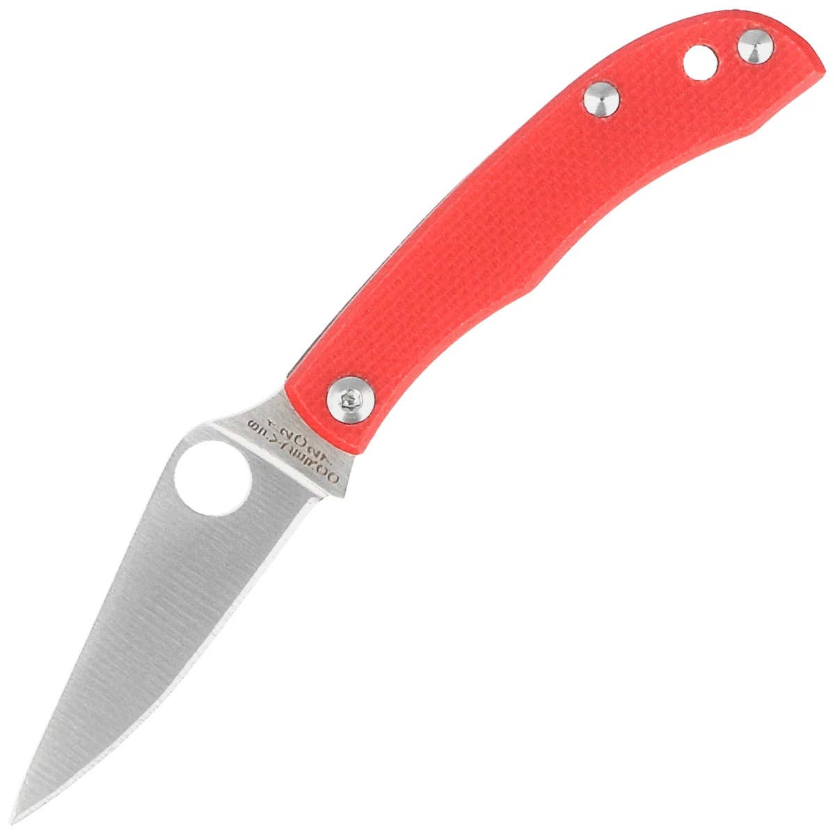 Nóż składany Spyderco Honeybee Red G10, Satin 12C27 (C137GRDP)