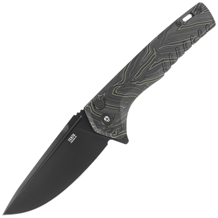 Nóż składany Tekto F3 Charlie Damascus G10, Black HW, Black D2