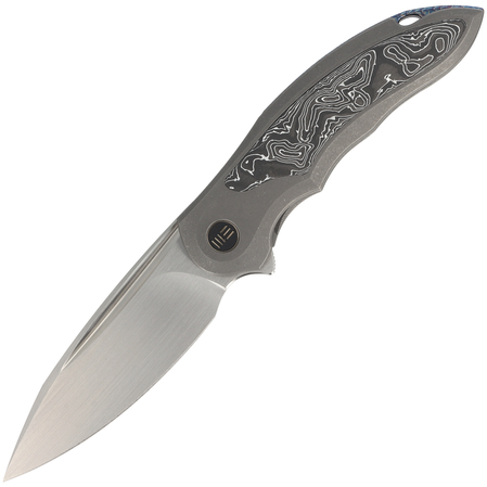 Nóż składany WE Knife Makani LE No 149/200 Gray Titanium / Aluminum Foil Carbon Fiber, Hand Rubbed Satin CPM 20CV by Anton Tkachenko (WE21048B- 2)