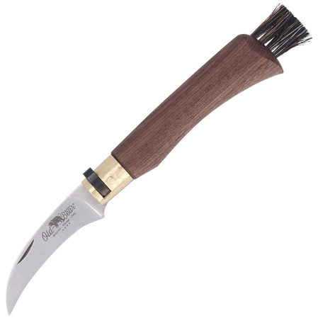 Nóż składany do grzybów Antonini Old Bear Mushroom Walnut Wood, Satin AISI 420 (AE 9387/19_LN)